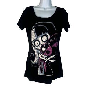 Akumu Ink Gothic Doll w/ Bunny T-Shirt Top Tee Punk Emo Metal Horror Halloween L